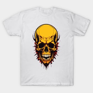 Gold Skull Art T-Shirt